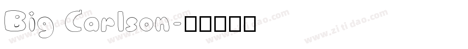 Big Carlson字体转换